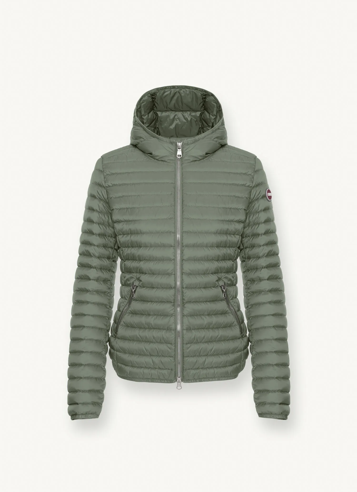 Sporty hooded downjacket