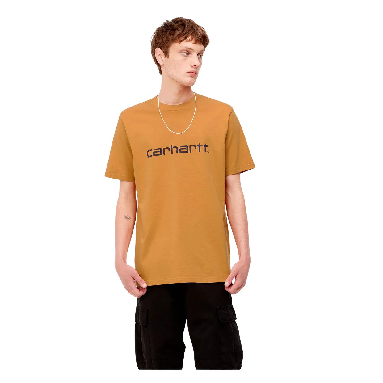 T-shirt Carhartt WIP S/S Script Ocra