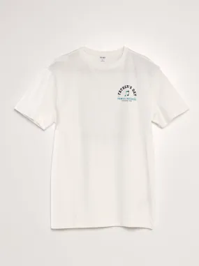 T-shirt con stampa 'Festa del papà' - BIANCO