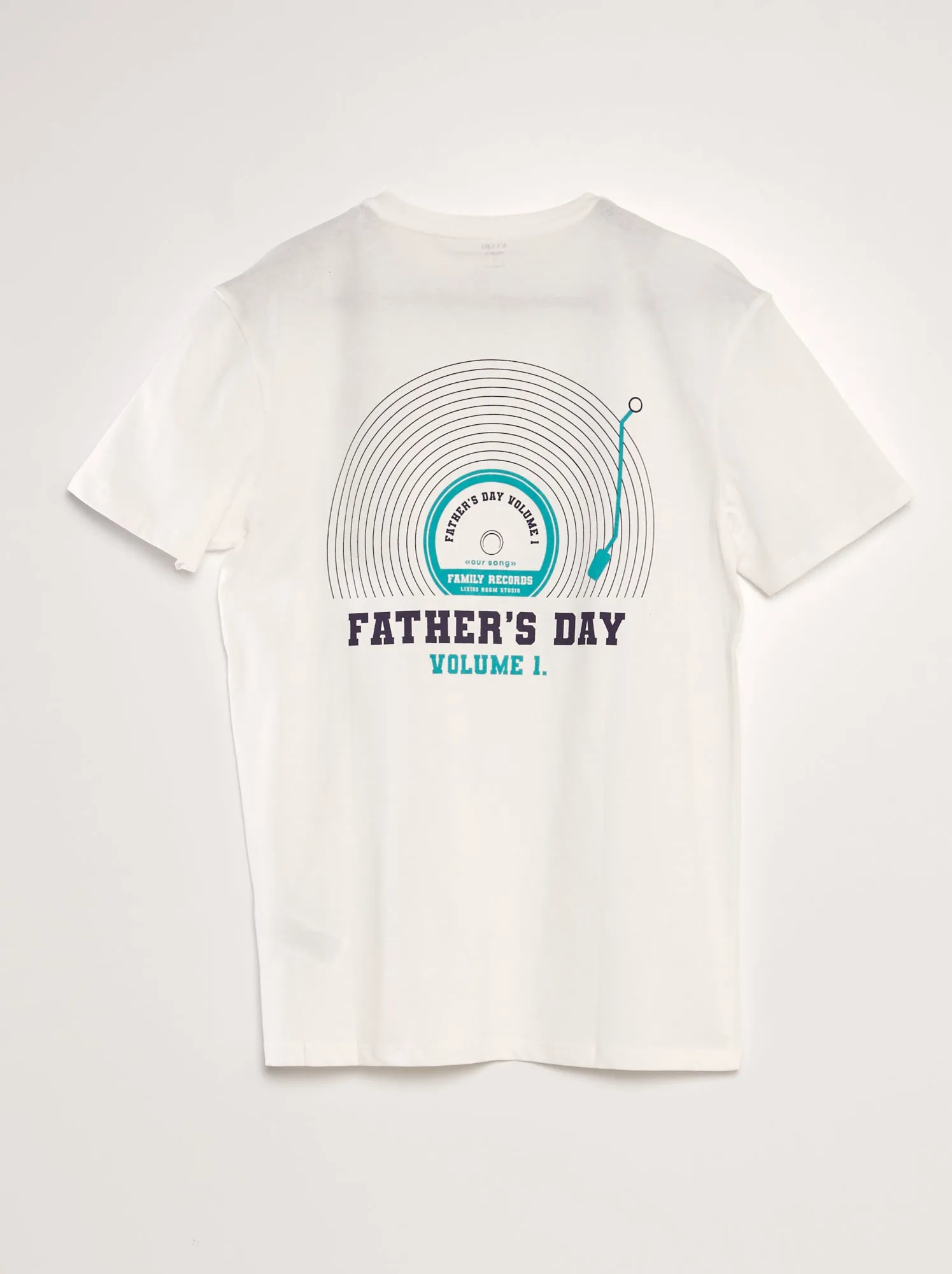 T-shirt con stampa 'Festa del papà' - BIANCO