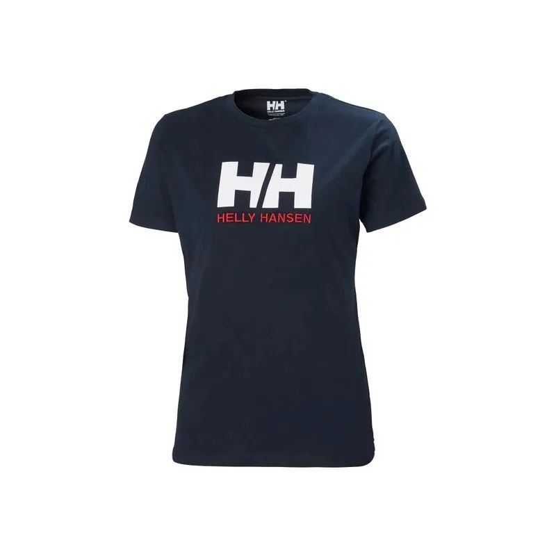 T-shirt Helly Hansen Logo T-shirt (Navy) Donna