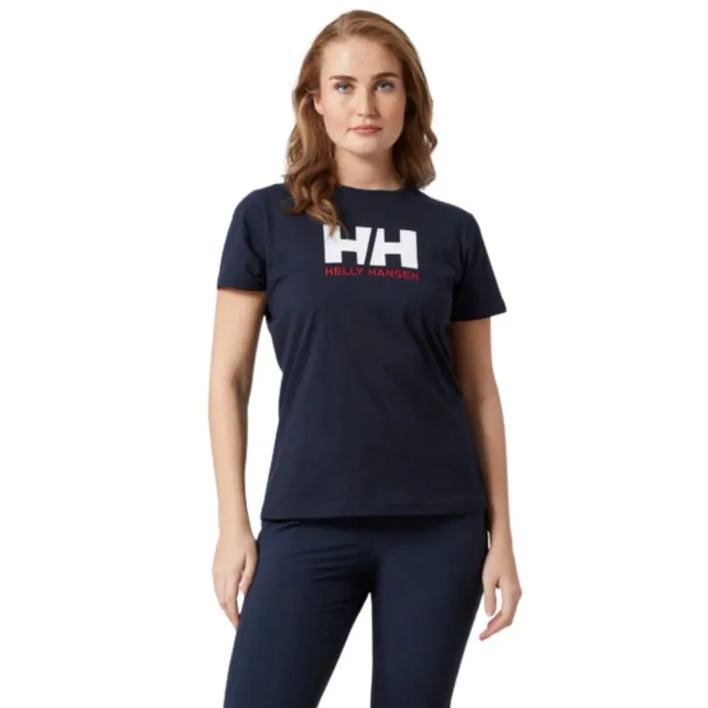 T-shirt Helly Hansen Logo T-shirt (Navy) Donna