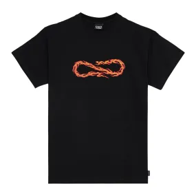 T-shirt Propaganda Logo Flame Nero