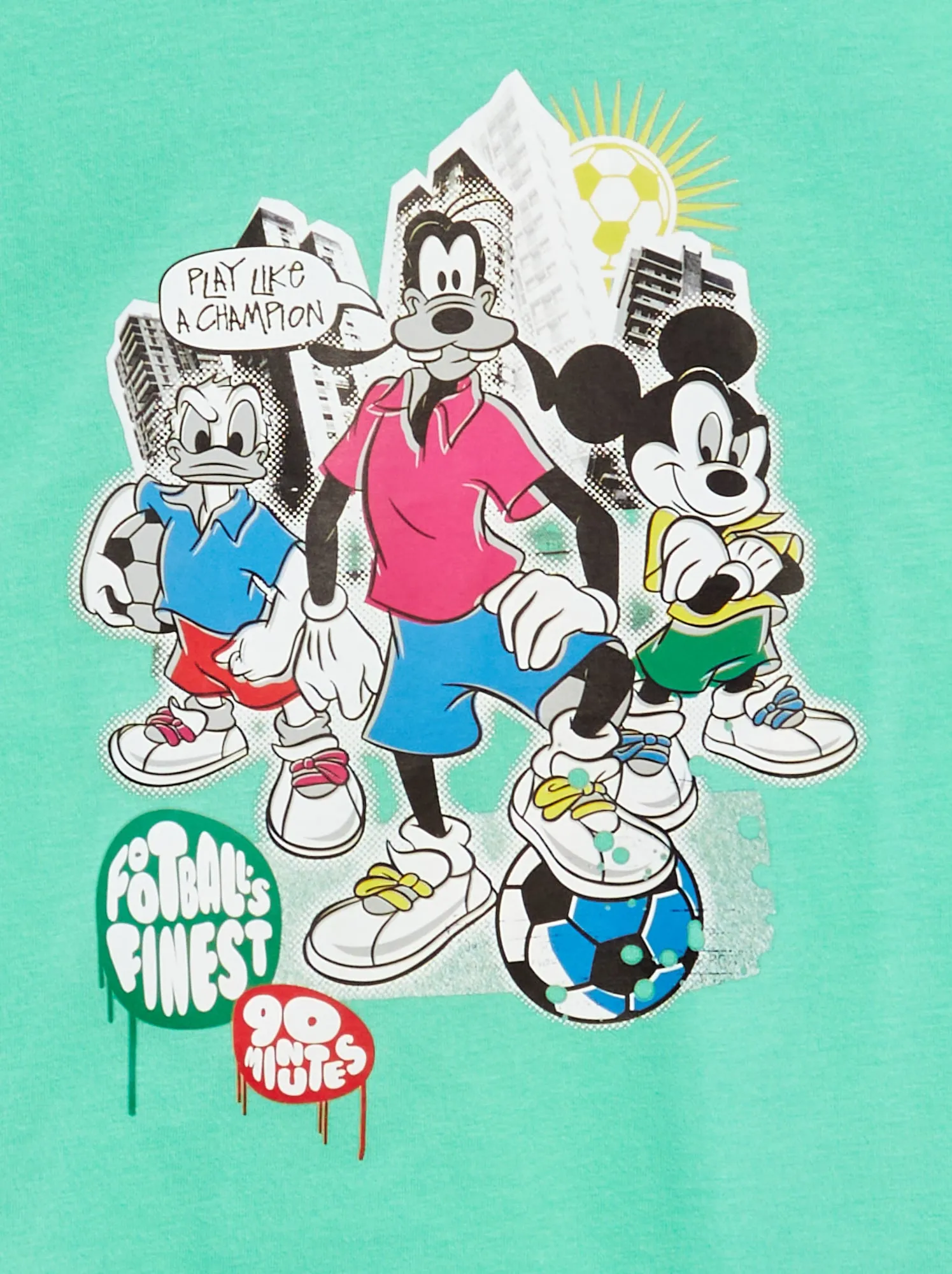 T-shirt stampa 'Disney' - VERDE