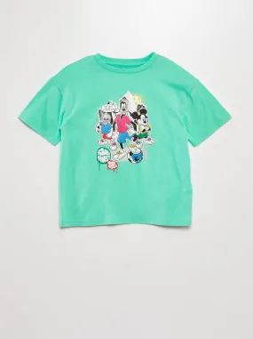 T-shirt stampa 'Disney' - VERDE