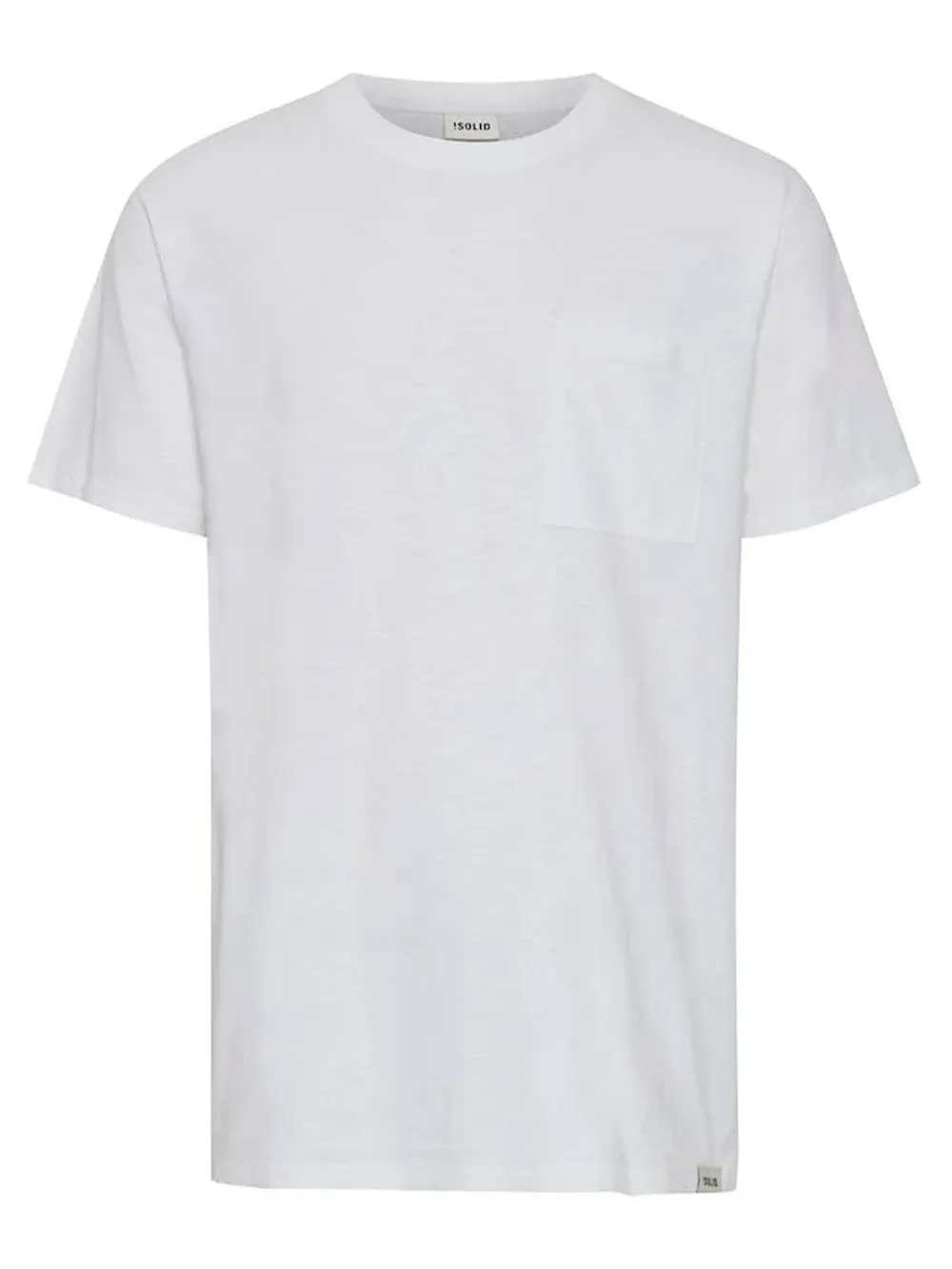 T-shirt uomo bianca con scollo rotondo