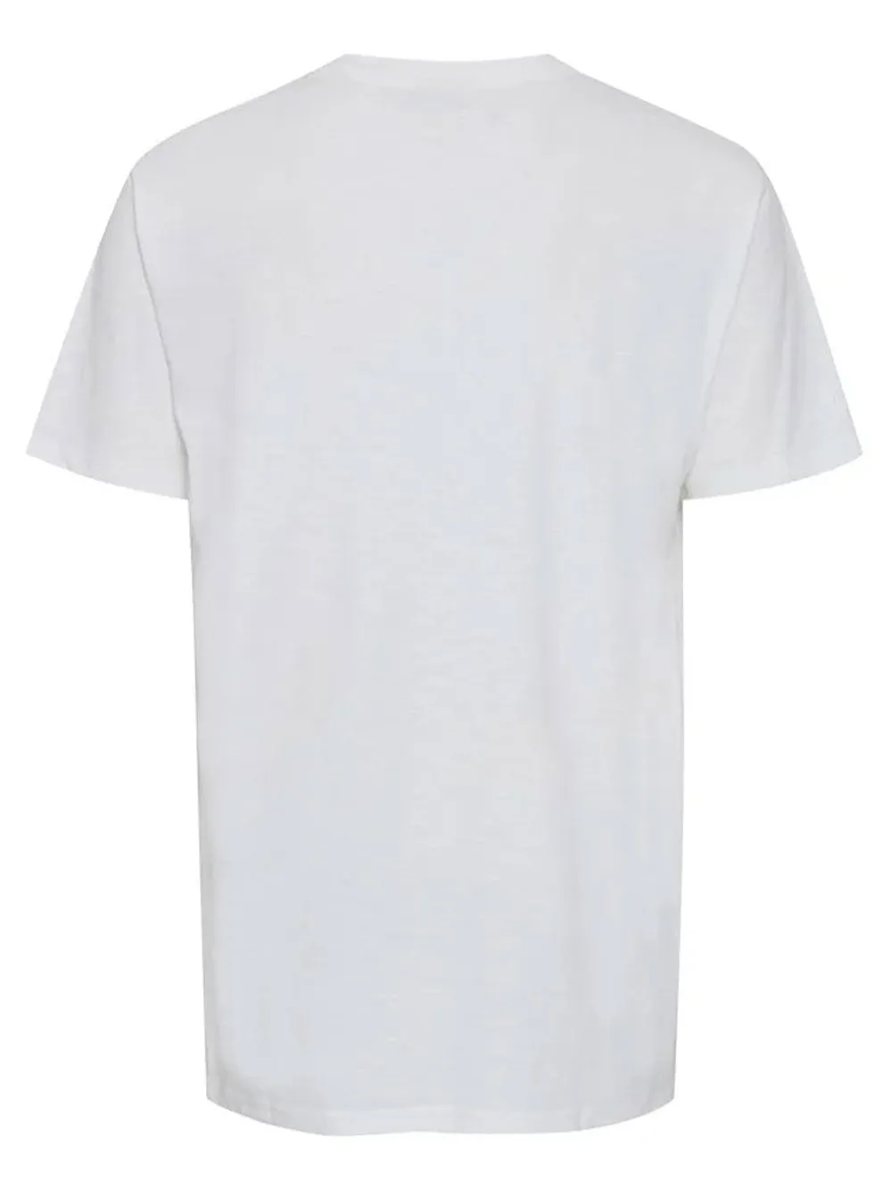 T-shirt uomo bianca con scollo rotondo