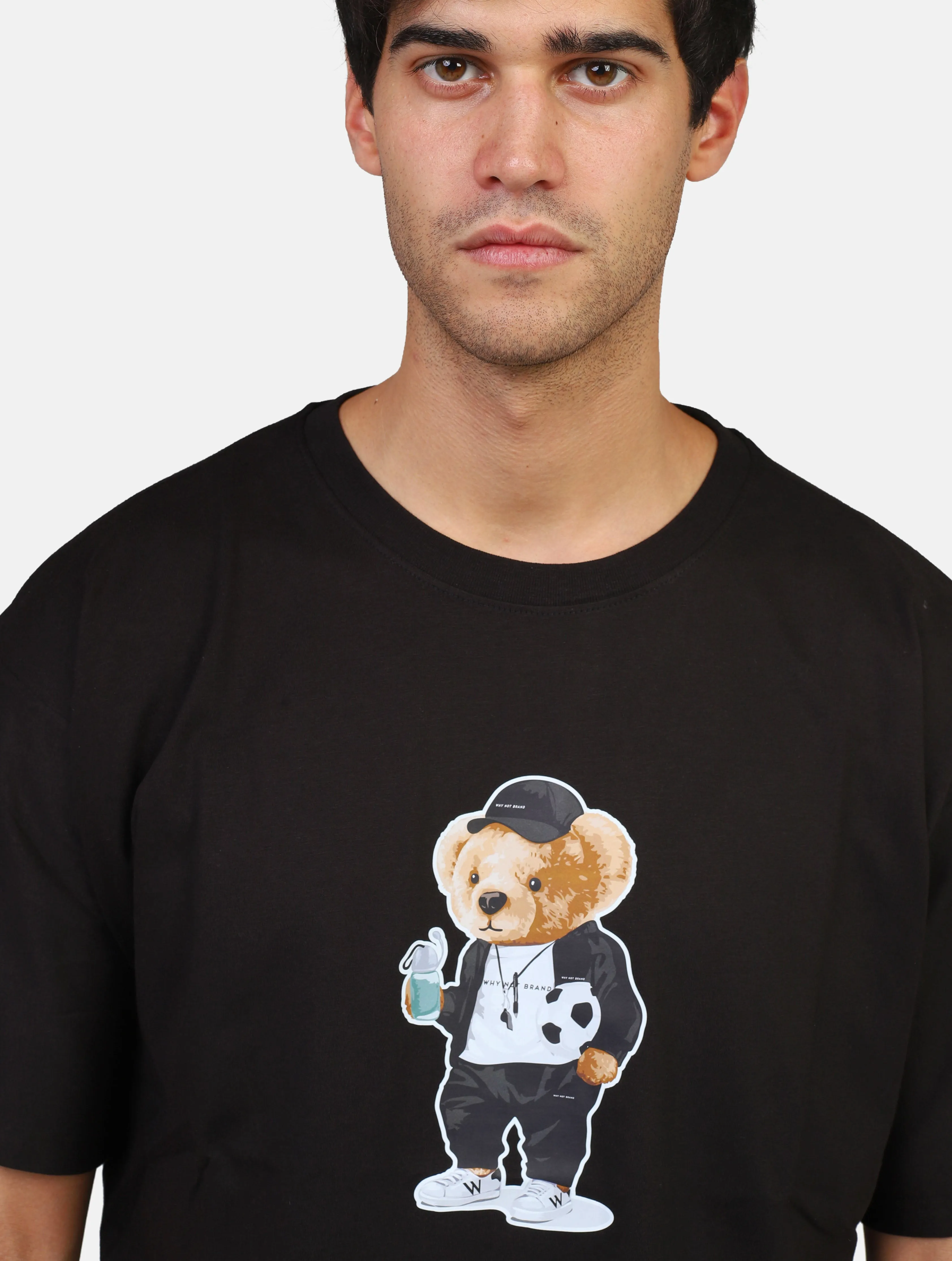 t-shirt WHY NOT BRAND - MS36TEDDY BEARNERO