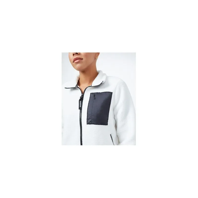 Tentree Ecoloft Zip Fleece Jacket da donna (Elm White)