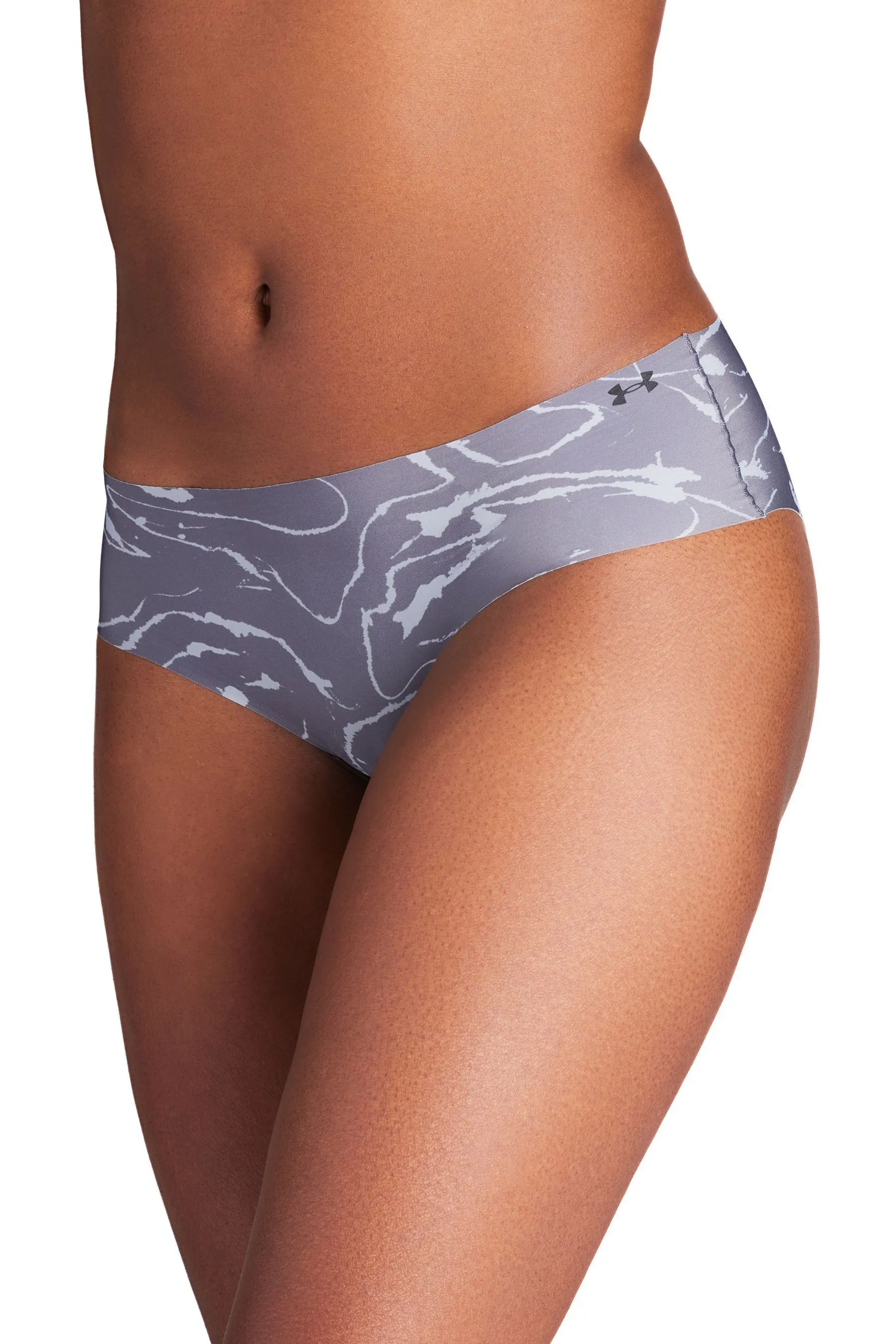 Under Armour - No Show - Slip 3 Confezione con stampa a vita bassa in tessuto puro elasticizzato